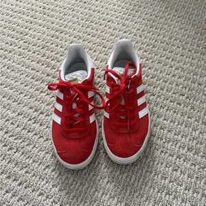 Red Adidas Gazelle Sneakers